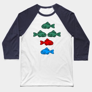 Red Fish Blue Fish Baseball T-Shirt